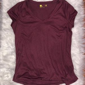 Short sleeve V-neck workout shirt